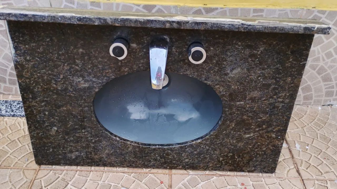 Pia com Cuba de Granito para Banheiro - Foto 3