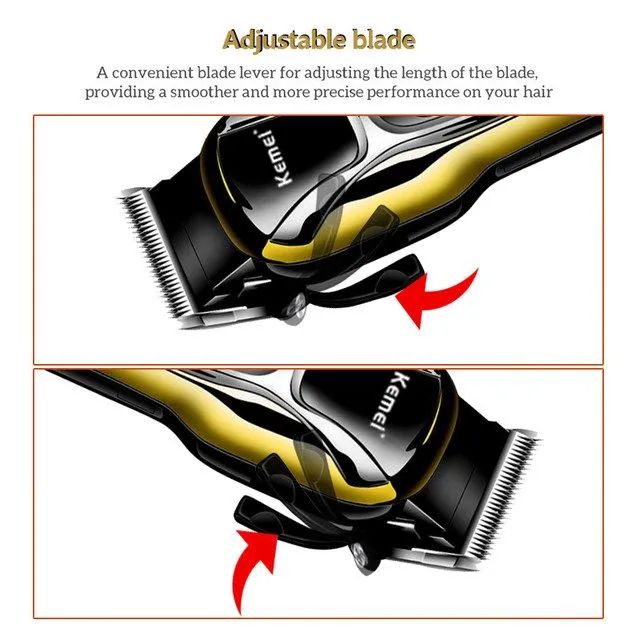 Máquina de Cortar Cabelo Kemei Profissional com Tela Digital - Foto 3