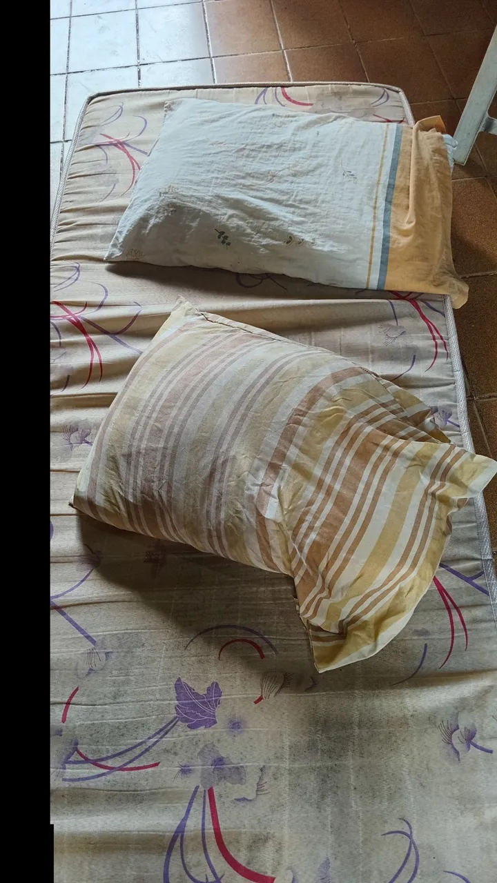 Travesseiros e colchão