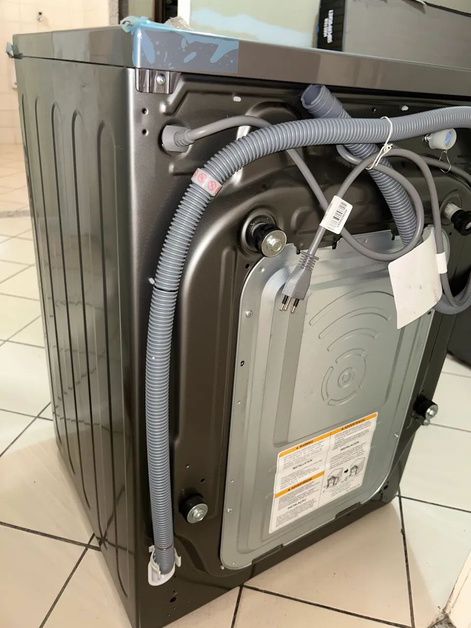 Lava e Seca LG 12Kg Smart !!!NUNCA USADA!!! Inox - Foto 6