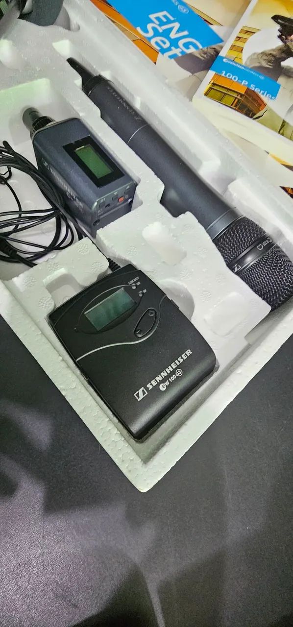 Kit microfone Lapela e de mão Sennheiser - Foto 4