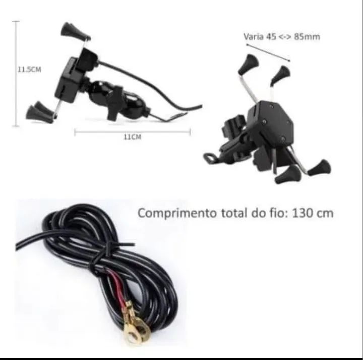 Suporte para celular com carregador USB - Foto 3