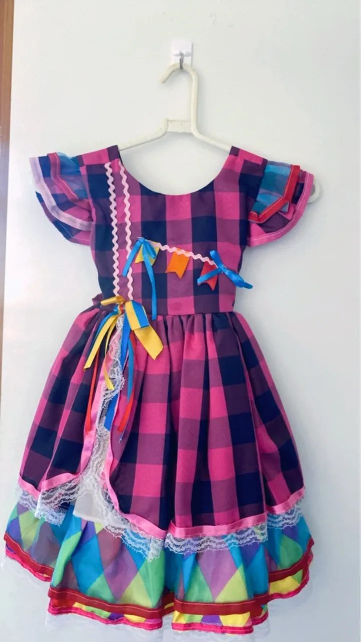 Vestido Festa Junina Infantil