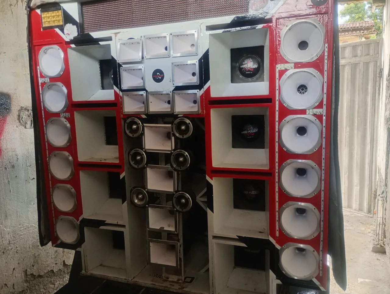 Estrutura de paredinha com carrocinha
