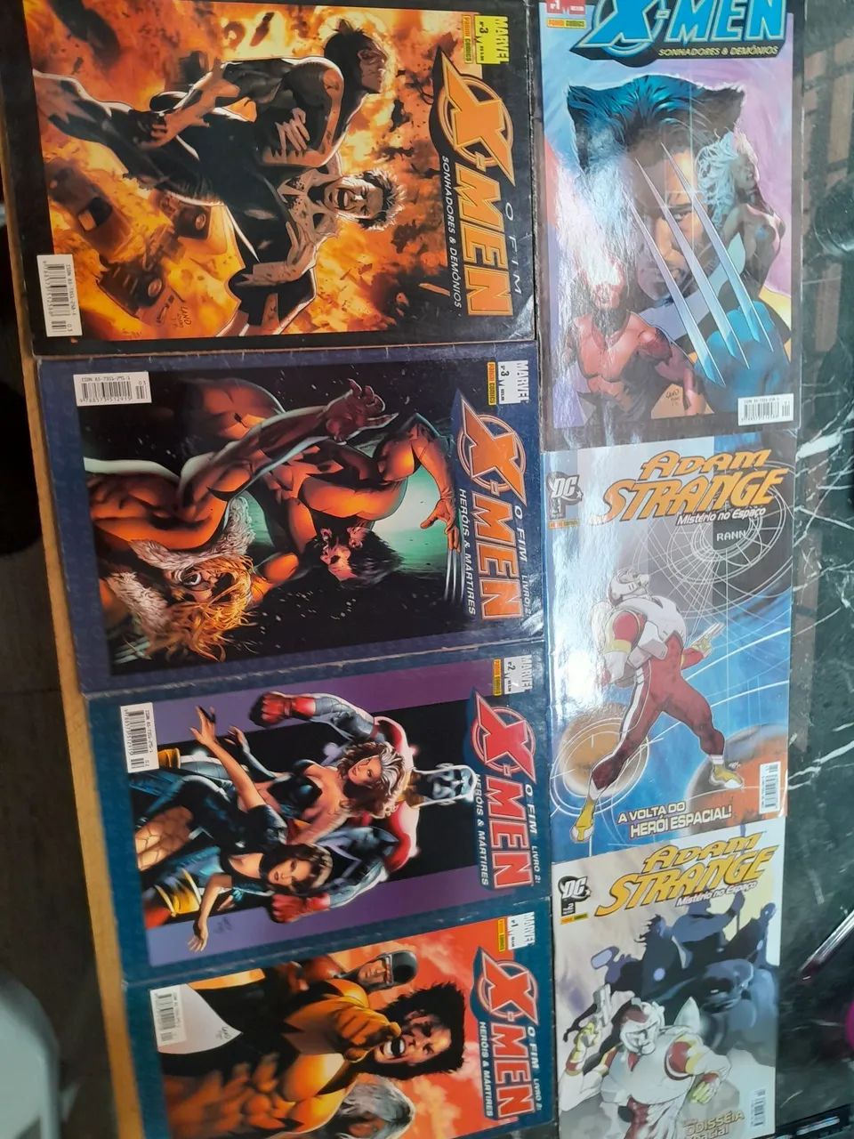 Revistas Adam Strange e X-Men
