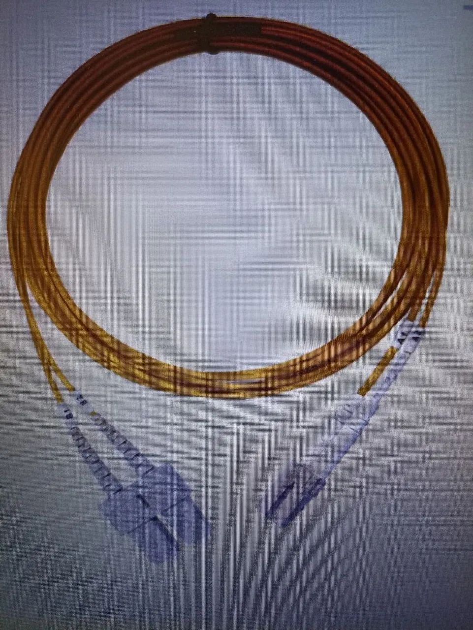 Cordão óptico patch cord duplex 50.0 LC-UPC/SC-UPC 2.5m LS2H - Foto 2