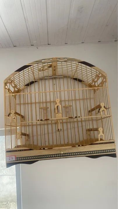 Gaiola passeadeira trinca ferro - Dourada - Foto 3