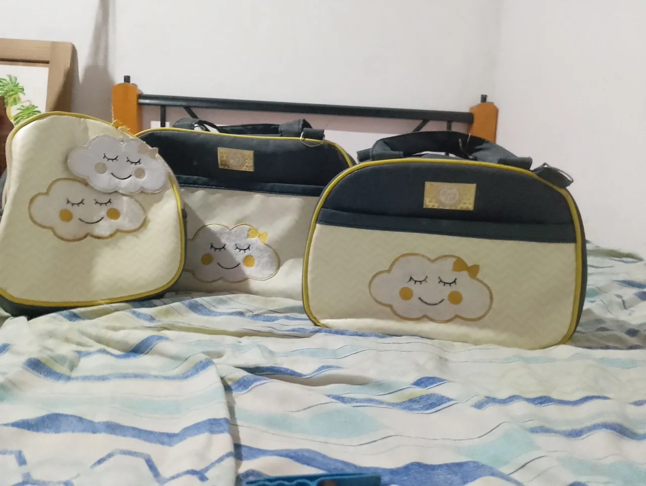 Kit de bolsas maternidade nuvem - novo