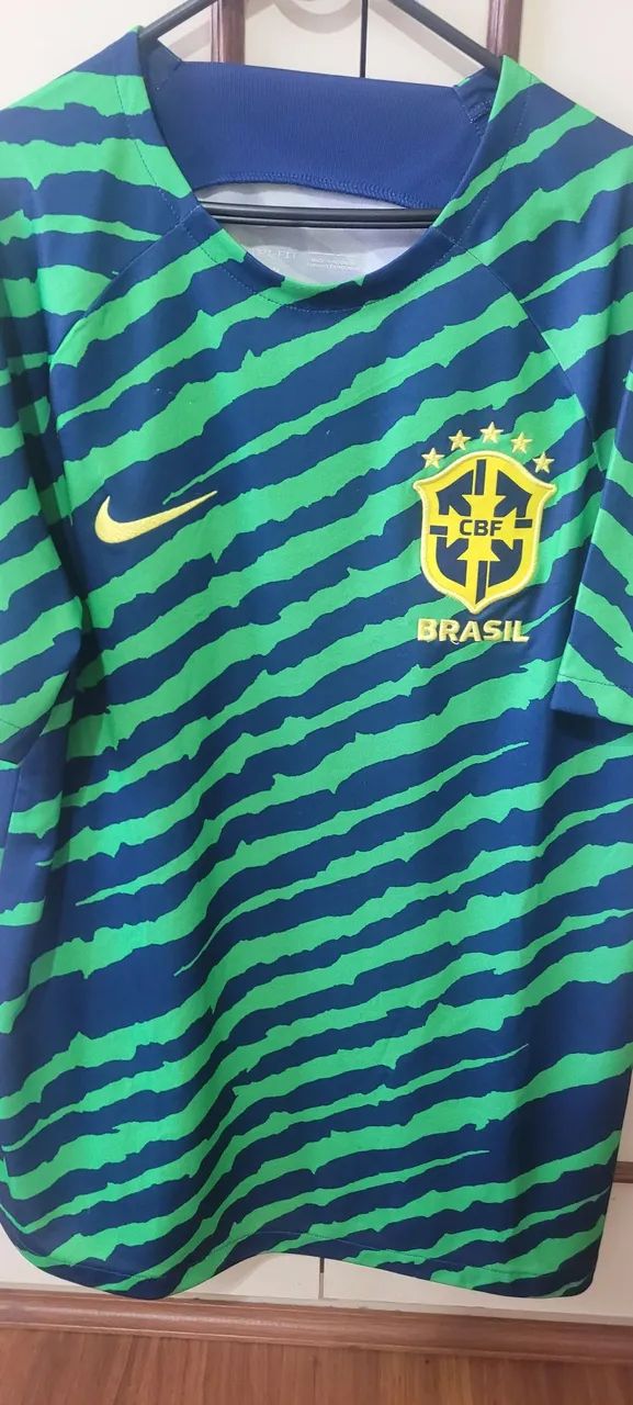 Camisa Brasil 2023 - Verde e Azul - Foto 3