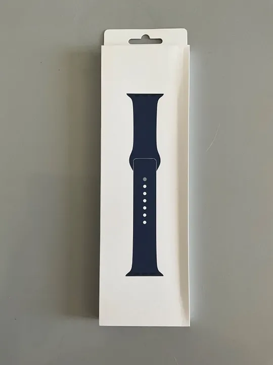 Pulseira Apple Watch Original Lacrada - M/L - Azul/Denim
