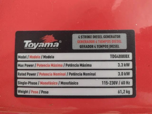 Gerador de Energia a Diesel - TDG4000BX - Foto 2