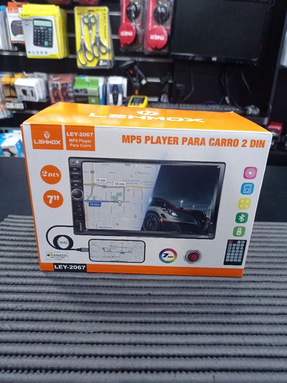 MP5 Player para Carro 2 DIN 7'' Lehmox LEY-2067
