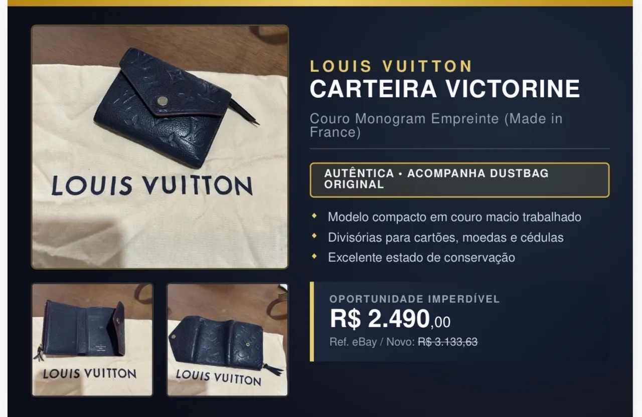 Carteira Louis Vuitton original  - Foto 5