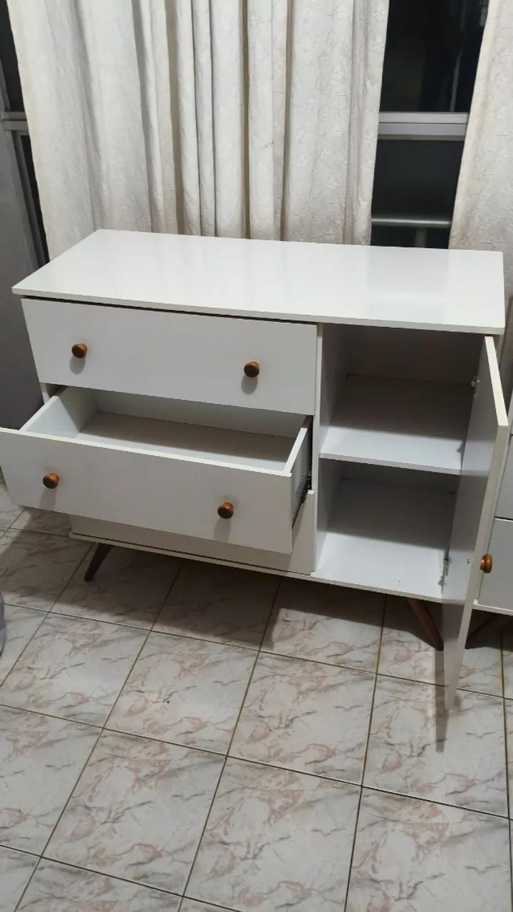 2 Cômodas retrô 100% MDF - Foto 5