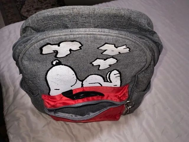 mochila snoopy cinza 25l - Foto 4