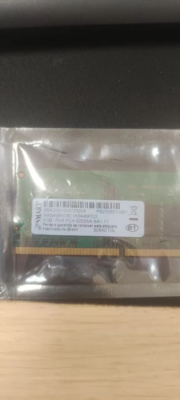 Memória ddr4 8gb notebook