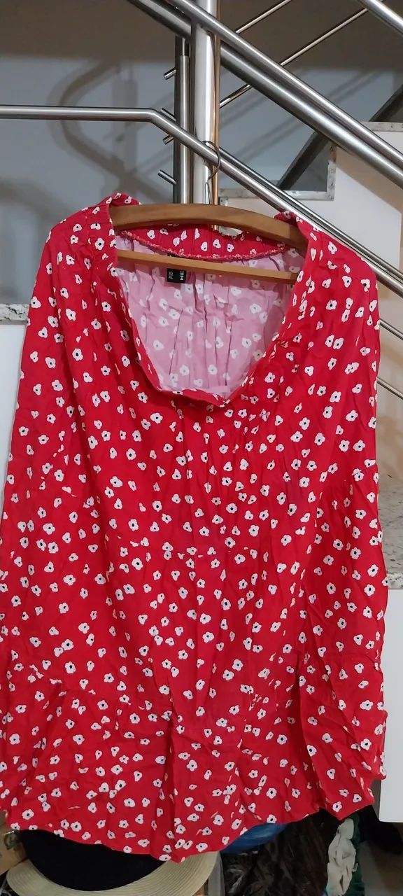 Saia estampada Hering midi 