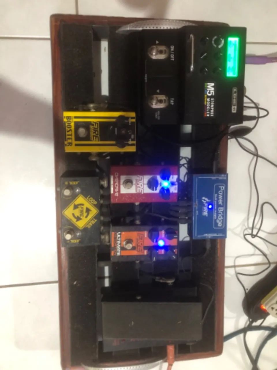 Setup de pedais e pedais individuais
