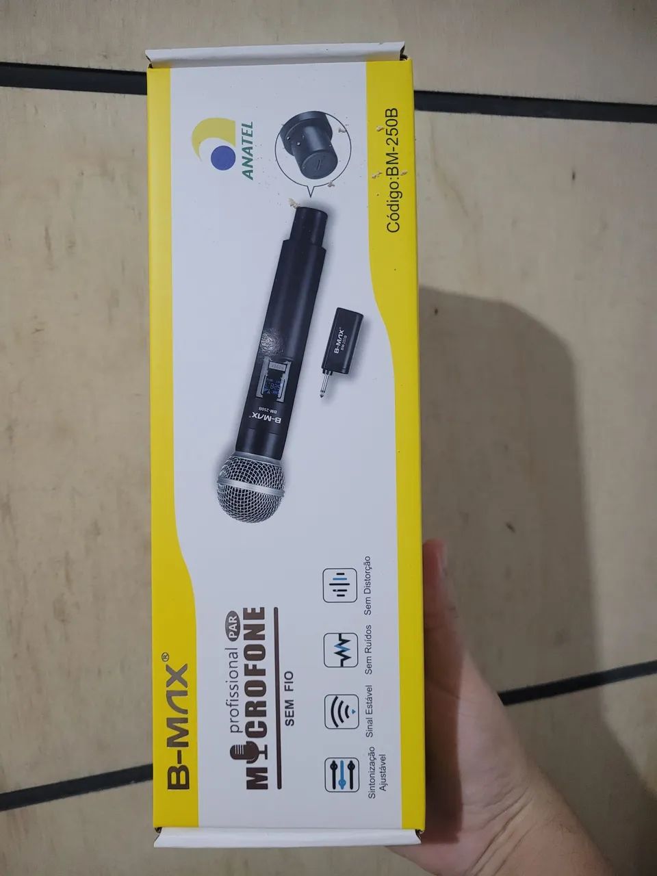 Microfone sem fio top novo 