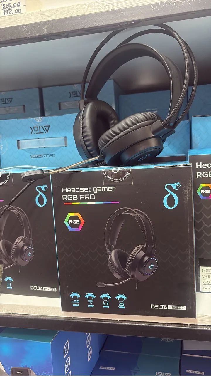 Headset Gamer RGB - Entrega Rápida 