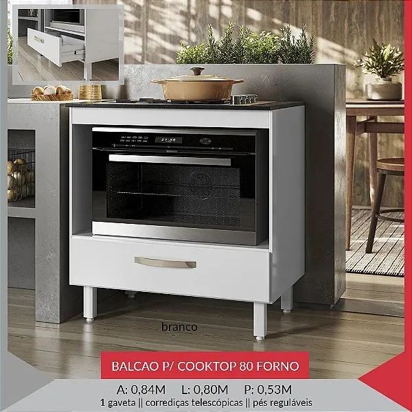 Balcão com Cooktop Itatiaia - Promoção 