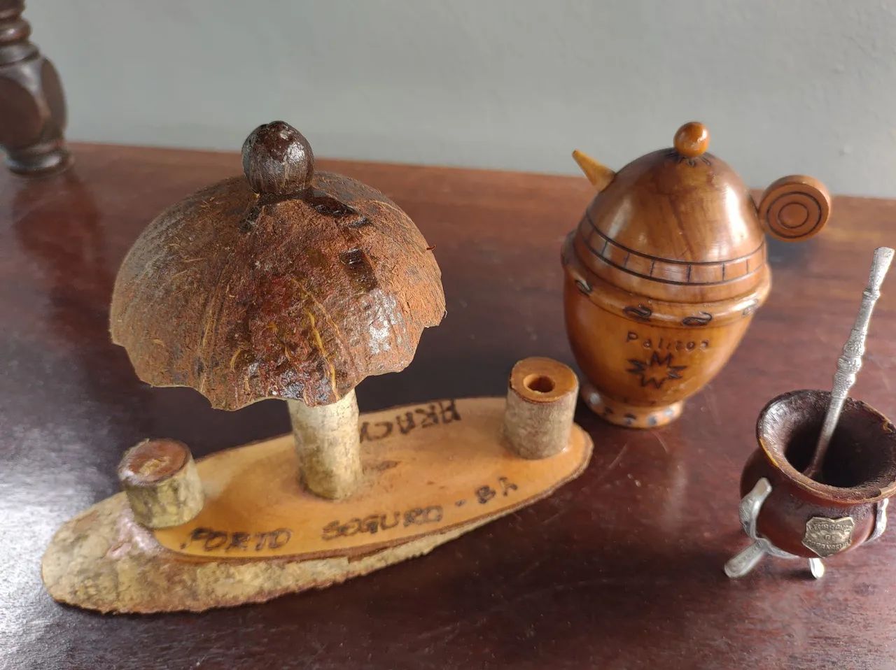 Enfeites antigos de madeira. 50 reais  - Foto 4