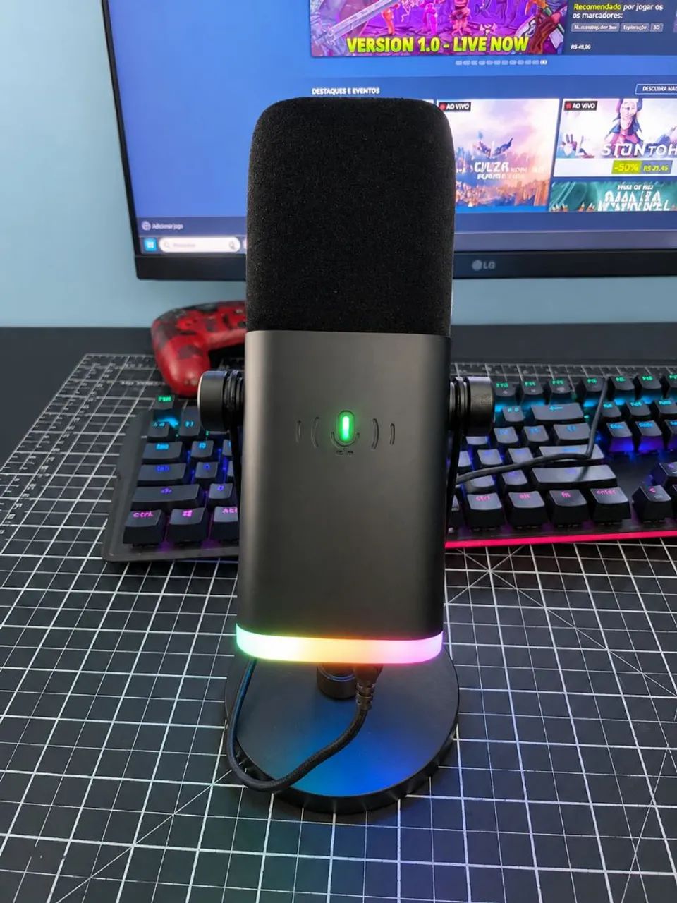 Microfone Gamer Fifine AM8 RGB USB/XLR | Qualidade Profissional - Foto 3