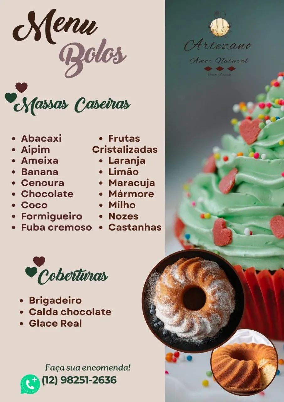 Bolos caseiros/festividades 