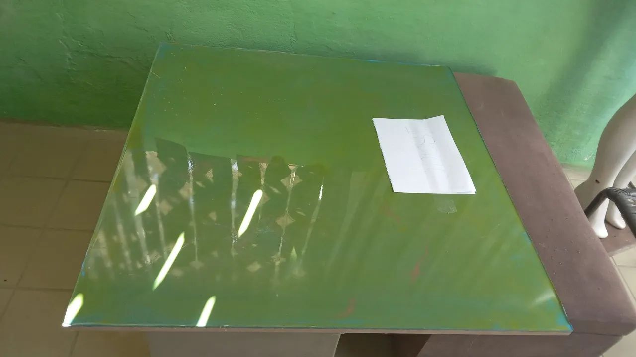 Tampão de mesa em mdf e epoxi  - Foto 3