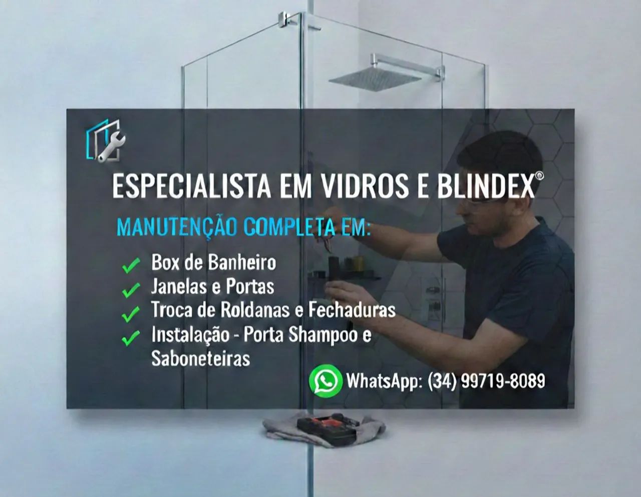 Manutenção Vidro Blindex e Fechaduras 