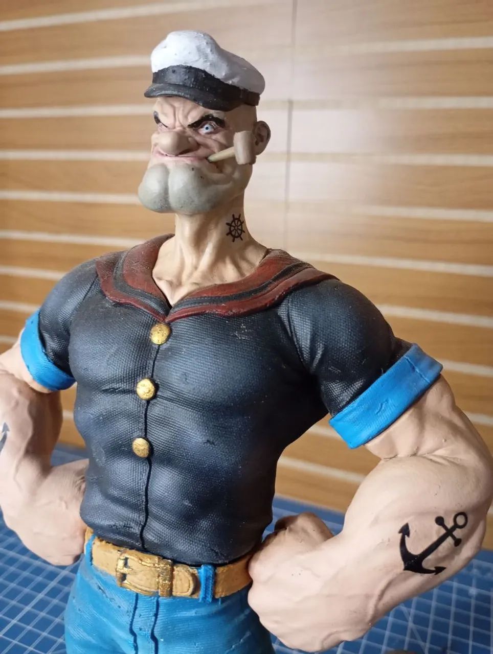 Popeye o marinheiro estatua 3d  - Foto 2