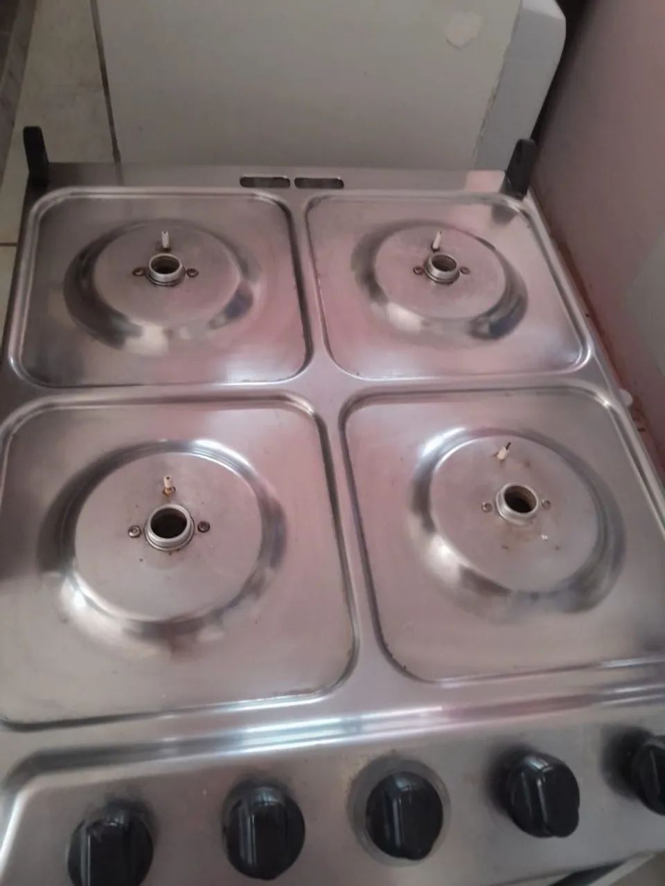 Fogão 4 Bocas Brastemp Clean Branco - Acendimento Automático (Funcionando Perfeitamente) - Foto 5
