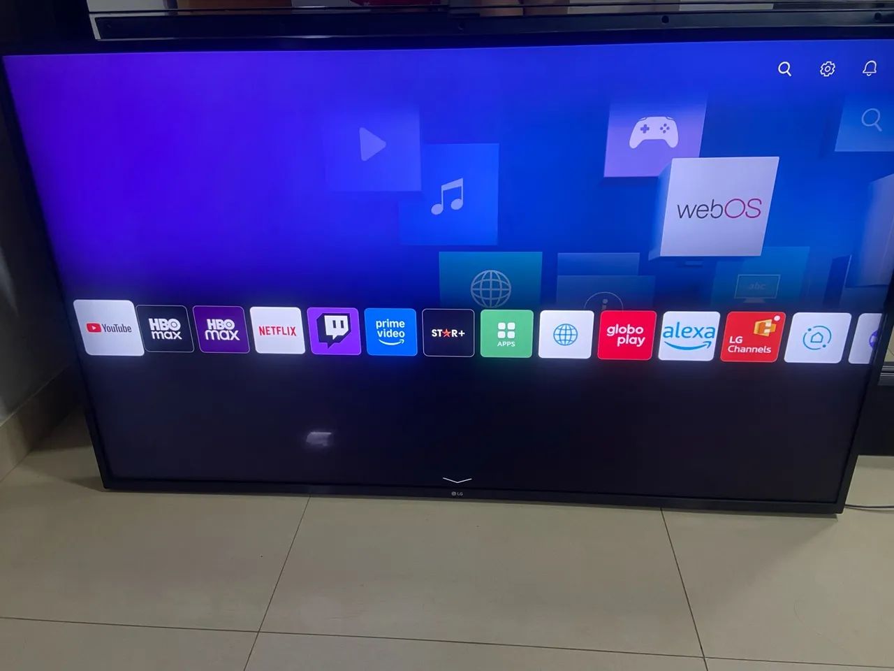 TV Smart 55 polegadas UHD 4k ThinQ AI HDR10 AI Sound - Foto 3