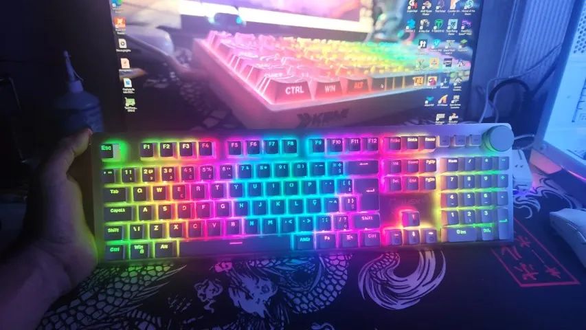 Teclado Mecânico Gamer Husky Anchorage Branco - Foto 2