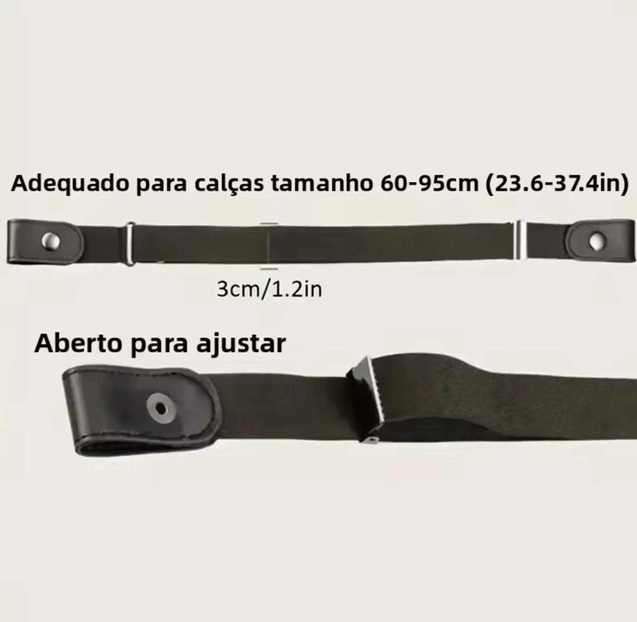 Cinto elástico sem fivela  - Foto 3