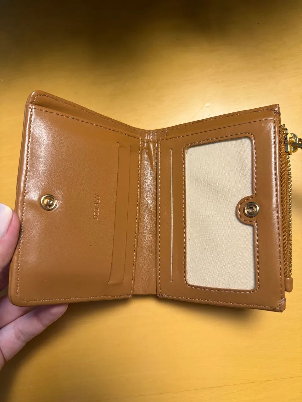 CARTEIRA AREZZO CARAMELO - Foto 2