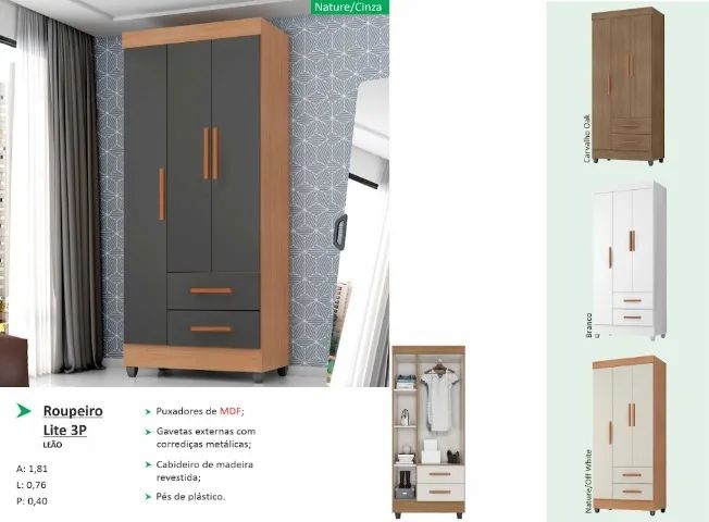 Guarda roupa de solteiro 