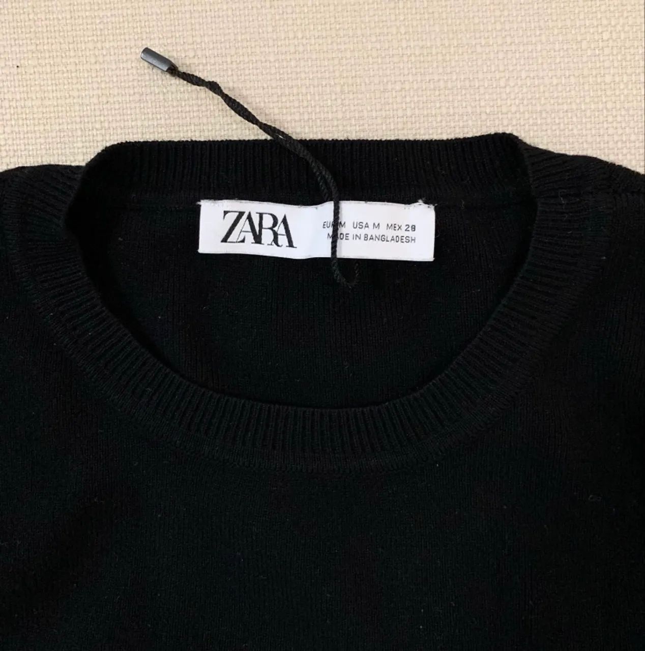 Cropped da Zara em tricot preto  - Foto 5