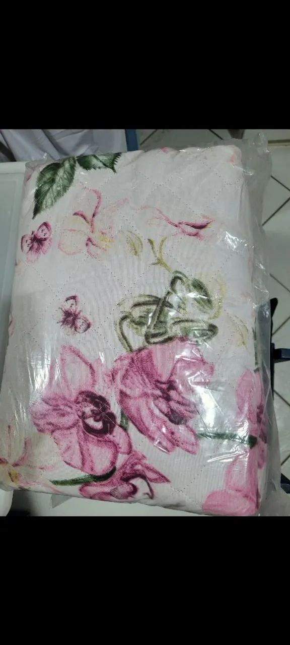 Kit colcha casal novas dupla face 2,40cm por 2,20cm - Foto 2