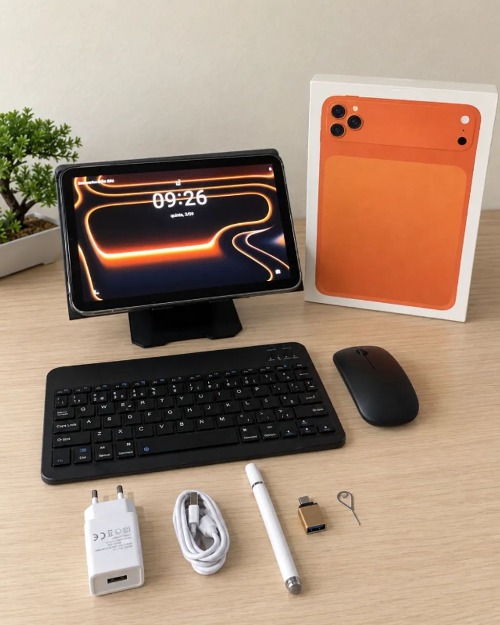 Tablet 17 Pro Max 512GB, 12GB RAM com Teclado, Mouse e Capa
