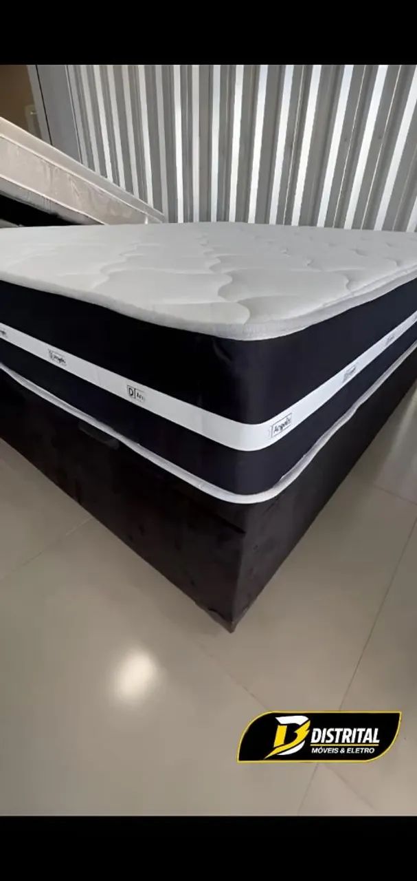 Colchão Queen Black Graphite Molas Ensacadas Novo