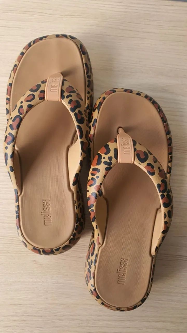 Melissa Free Fuzzy Printed Onça Platform