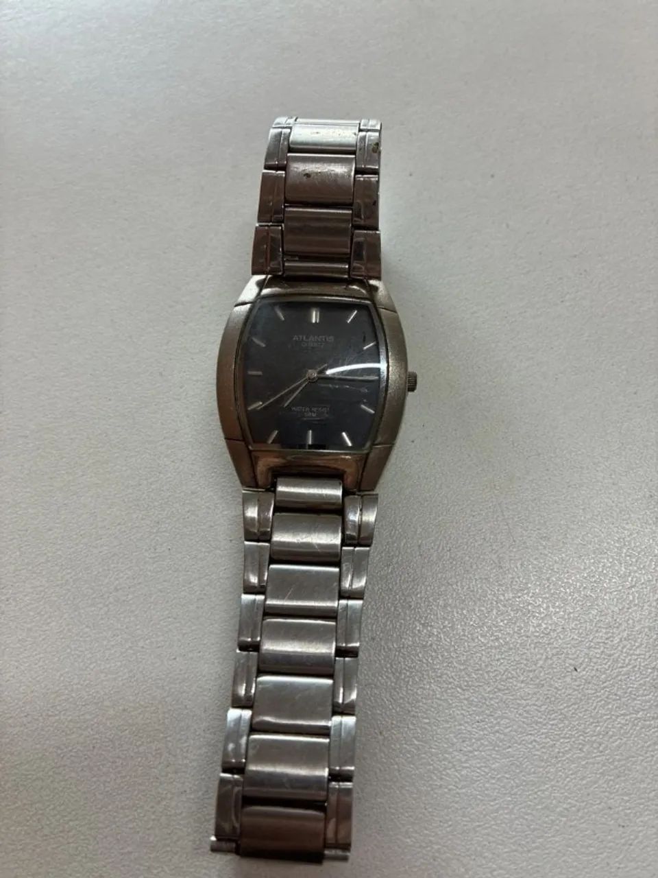 relógio atlantis quartz social prateado - Foto 4