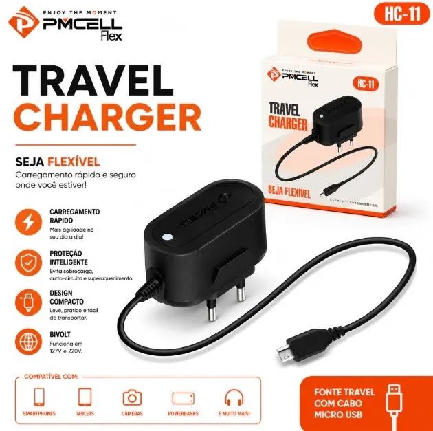 Carregador celular parede V8 PMCELL HC-11