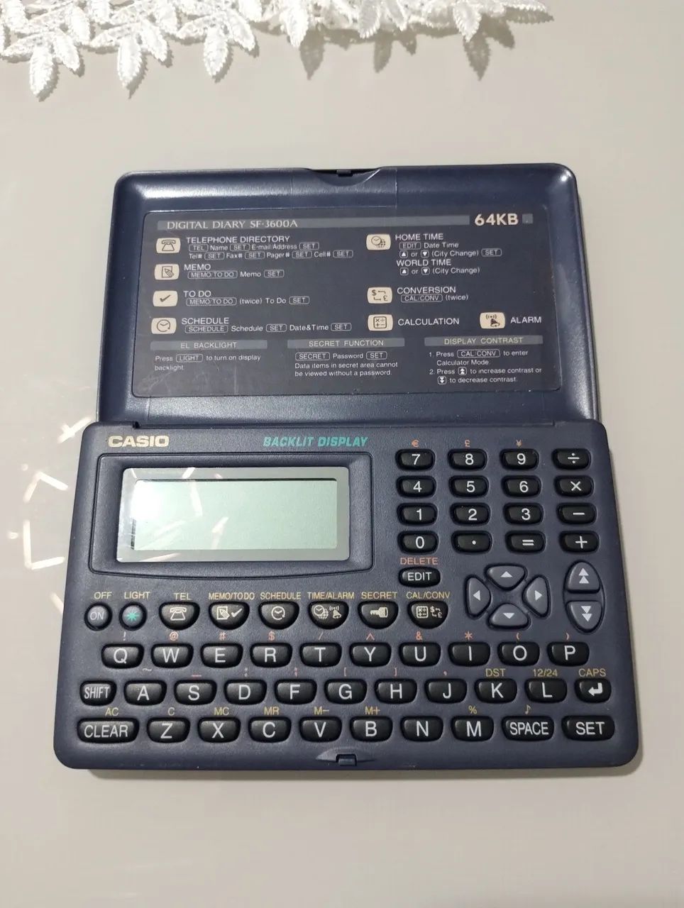 Casio digital diary SF-3600a agenda digital item colecionador  - Foto 4