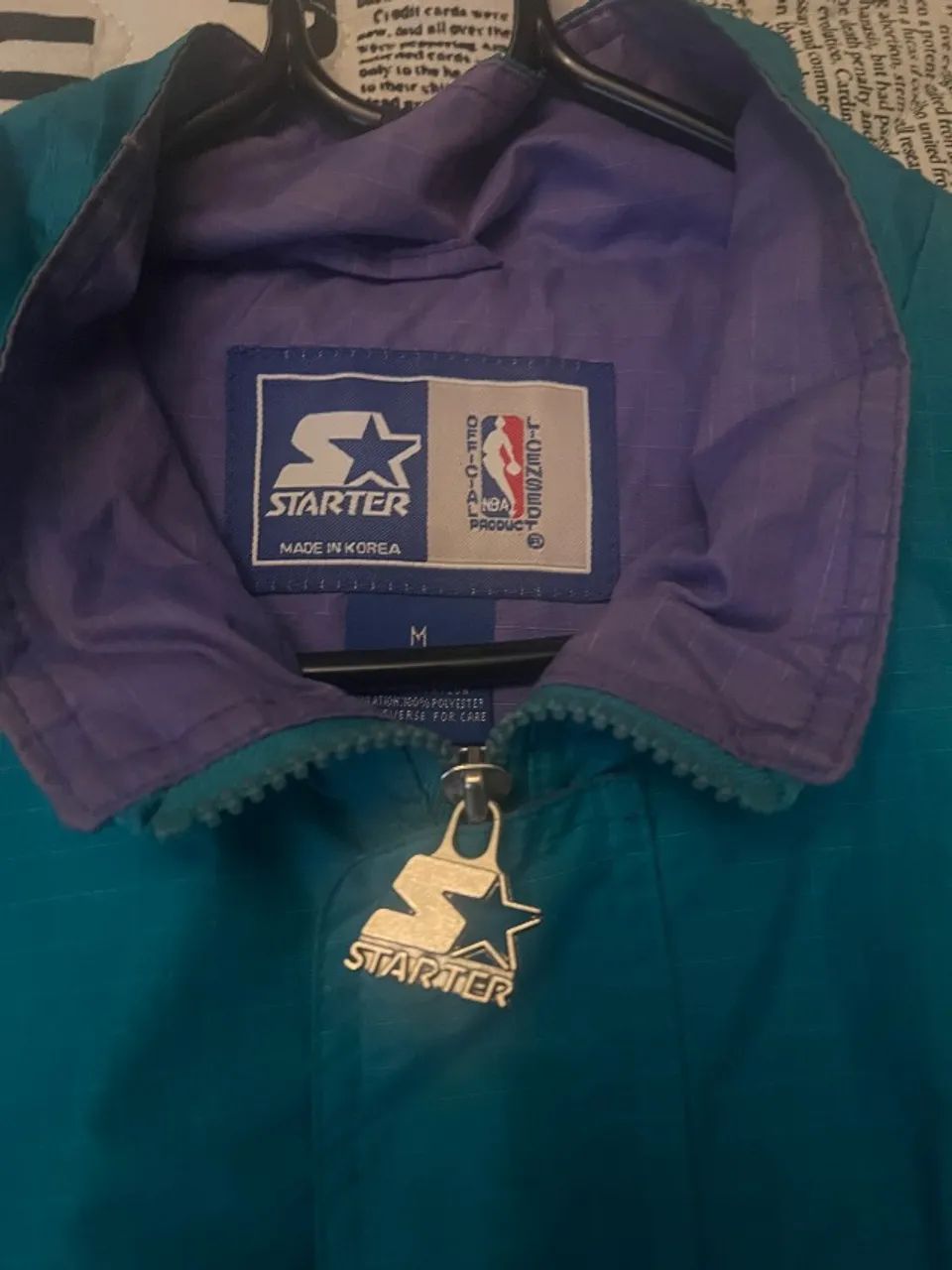 Jaqueta charlotte Hornets starter original  - Foto 3