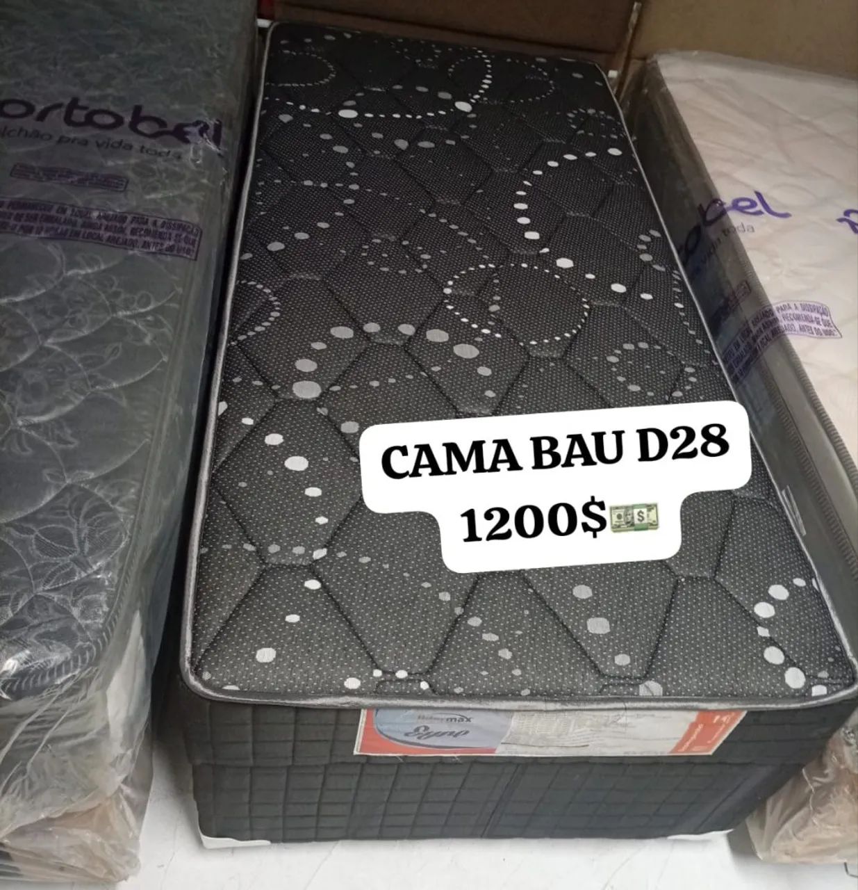 Base baú com colchão NOVO 