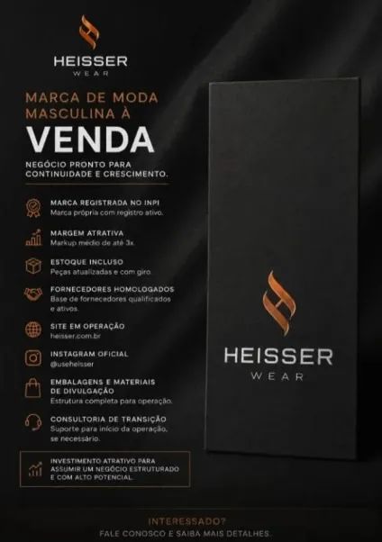 Empresa online de moda masculina