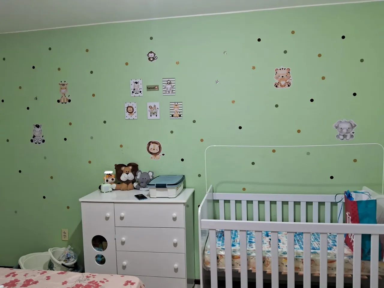 Conjunto de Berço com Cômoda Infantil