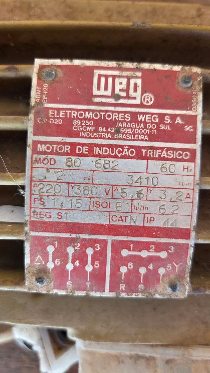 Motor WEG Alta Rotação Trifásico - Foto 2